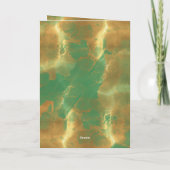 Blue Green Red Gold Rabbit Chinees nieuwjaar 2023 Kaart (Achterkant)