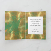 Blue Green Red Gold Rabbit Chinees nieuwjaar 2023 Kaart (Binnen)