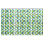 Blue Green Retro Quarters Patroon Stof (Yard (91,4 cm))