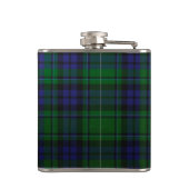BLUE GREEN SCOTTISH TARTAN EMERALD GEM MONOGRAM HEUPFLES (Achterkant)