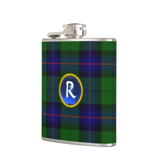BLUE GREEN SCOTTISH TARTAN SAPPHIRE GEM MONOGRAM HEUPFLES (Links)