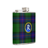 BLUE GREEN SCOTTISH TARTAN SAPPHIRE GEM MONOGRAM HEUPFLES (Rechts)