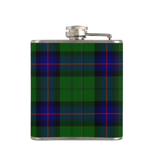 BLUE GREEN SCOTTISH TARTAN SAPPHIRE GEM MONOGRAM HEUPFLES (Achterkant)