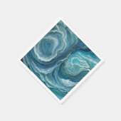Blue Green Serenity Abstract Servet (Hoek)