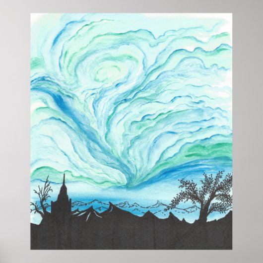 Blue Green Sky Poster (Voorkant)