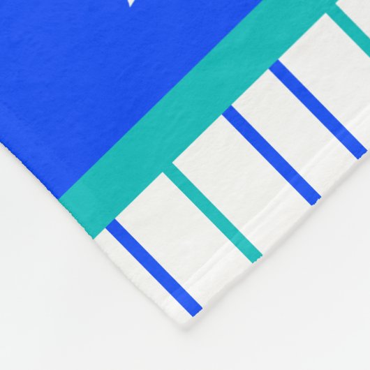 Blue/Green Stegosaurus Dinosaur, gepersonaliseerd Fleece Deken (Hoek)