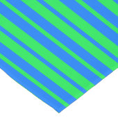 Blue Green Stylish Stripes Pattern Design Korte Tafelloper (Hoek)