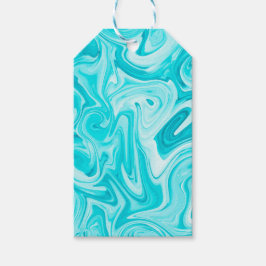 Blue Green Swirled Paint Art Colorful Fun Cadeaulabel