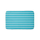 Blue Green, Teal Bath Mat Stripes (Voorkant)
