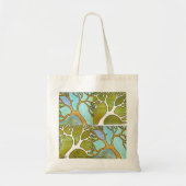 Blue Green Tree Art Bag Tote Bag (Voorkant)