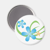 Blue Green Tropical Magneet (Voorkant / Achterkant)