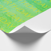 Blue/green tye-dye Wrapping Paper  Cadeaupapier (Hoek)