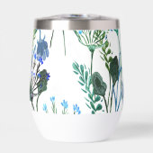 Blue Green Watercolor Wildflower  (Voorkant)