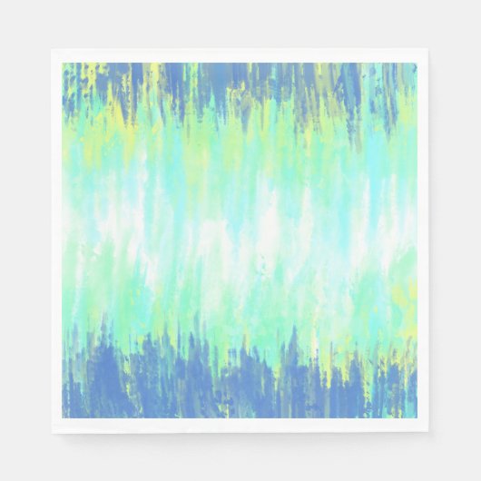 Blue Green White Tie Dye Servet (Voorkant)