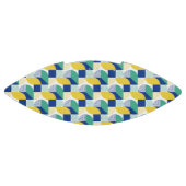 Blue Green Yellow Abstract Geometric Pattern American Football (Paneel)