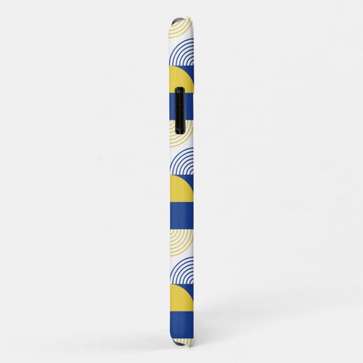 Blue Green Yellow Abstract Geometric Pattern Case-Mate iPhone Case (Achterkant/rechts)
