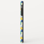Blue Green Yellow Abstract Geometric Pattern Case-Mate iPhone Case (Achterkant/links)
