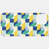 Blue Green Yellow Abstract Geometric Pattern Case-Mate iPhone Case (Achterkant (horizontaal))
