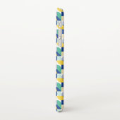 Blue Green Yellow Abstract Geometric Pattern iPhone Hoesje (Linkerkant)