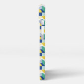 Blue Green Yellow Abstract Geometric Pattern iPhone Hoesje (Linkerkant)
