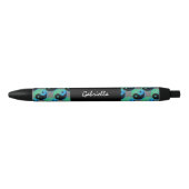 Blue Green Yin Yang Personalized Ink Pen (Voorkant)