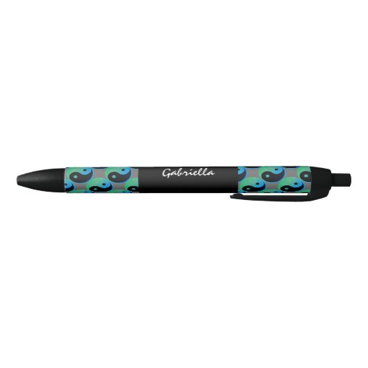 Blue Green Yin Yang Personalized Ink Pen (Bodem)