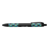 Blue Green Yin Yang Personalized Ink Pen (Bovenkant)