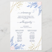 Blue Greenery Succulent Wedding Ceremony (Achterkant)