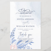 Blue Greenery Succulent Wedding Ceremony (Voorkant)