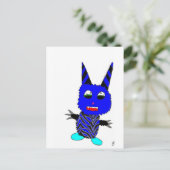 Blue Gremlin Briefkaart (Staand voorkant)