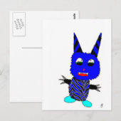 Blue Gremlin Briefkaart (Voorkant / Achterkant)