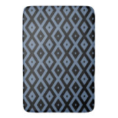 Blue grey and black diamond pattern badmat (Voorkant Verticaal)