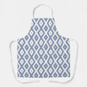 Blue grey and white diamond pattern schort (Voorkant)