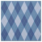 Blue Grey Argyle Pattern Stof (Swatch)