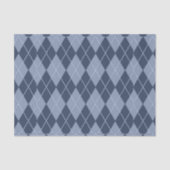 Blue Grey Argyle Tissuepapier (Voorkant)