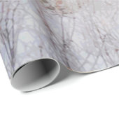 Blue Grey Blue Jay Bird Forest Trees Art Cadeaupapier (Rol Hoek)