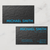 Blue Grey Chalk Wall textuur Visitekaartje (Voorkant / Achterkant)