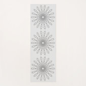 Blue Grey Cobblestone Sun Mandala Double Sided Yogamat (Voorkant)