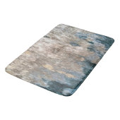 Blue Grey Decorative Abstract Artwork Badmat (Gekanteld)
