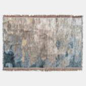 Blue Grey Decorative Abstract Artwork Deken (Voorkant)