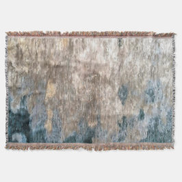 Blue Grey Decorative Abstract Artwork Deken