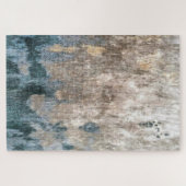 Blue Grey Decorative Abstract Artwork Legpuzzel (Horizontaal)