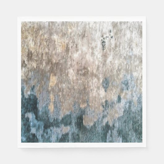 Blue Grey Decorative Abstract Artwork Servet (Voorkant)