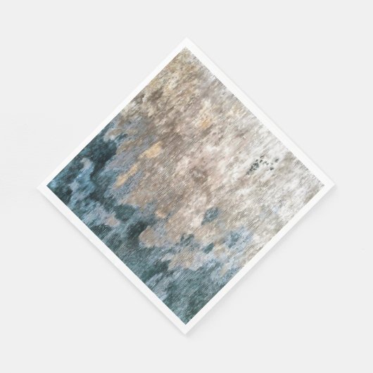 Blue Grey Decorative Abstract Artwork Servet (Hoek)