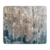 Blue Grey Decorative Abstract Artwork Snijplank (Voorkant)