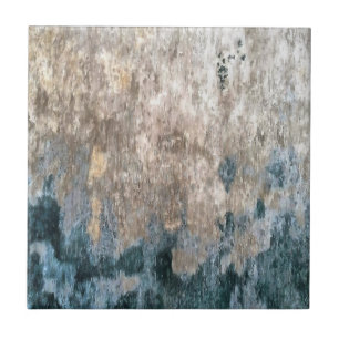 Blue Grey Decorative Abstract Artwork Tegeltje