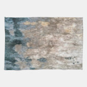 Blue Grey Decorative Abstract Artwork Theedoek (Horizontaal)