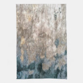 Blue Grey Decorative Abstract Artwork Theedoek (Verticaal)