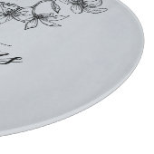 Blue Grey Floral, ingesteld jaar Snijplank (Hoek)