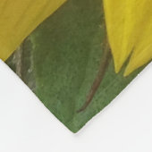 Blue Grey French Bulldog Puppy and Sunflower Fleece Deken (Hoek)